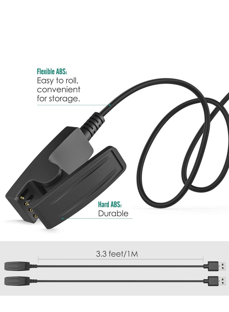كابل شحن بديل وكابل مزامنة بيانات لساعات Garmin Forerunner 235/235J/64/230/630/645/645 Music/735XT/Vivomove HR/Approach S20/G10/Lily الذكية. - Image 4